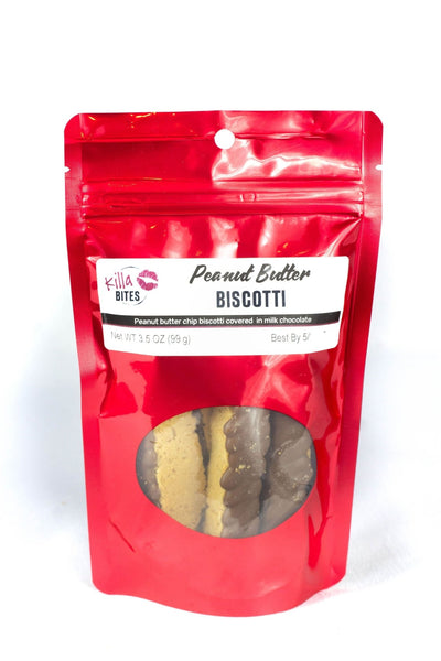 Mini Peanut Butter Biscotti - Killa Bites